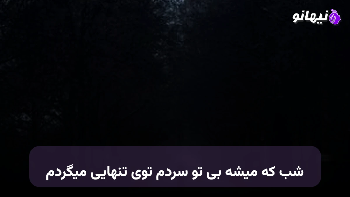 دانلود آهنگ شب که میشه بی تو سردم توی تنهایی میگردم 
